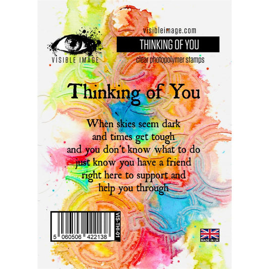 Visible Image Thinking of You Clear Stamp Set