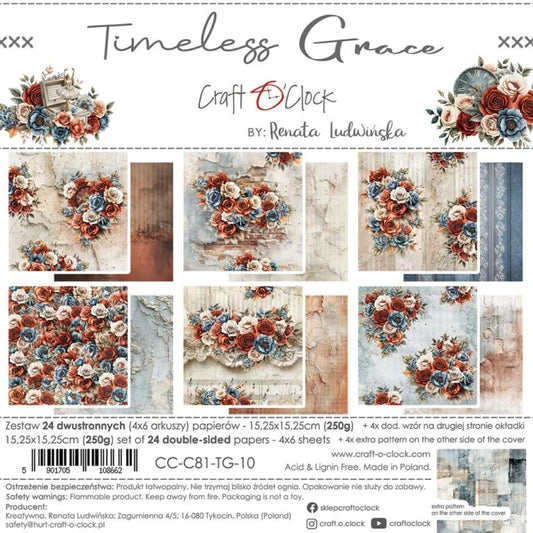 Craft O' Clock Timeless Grace 6"x6" Paper Pad