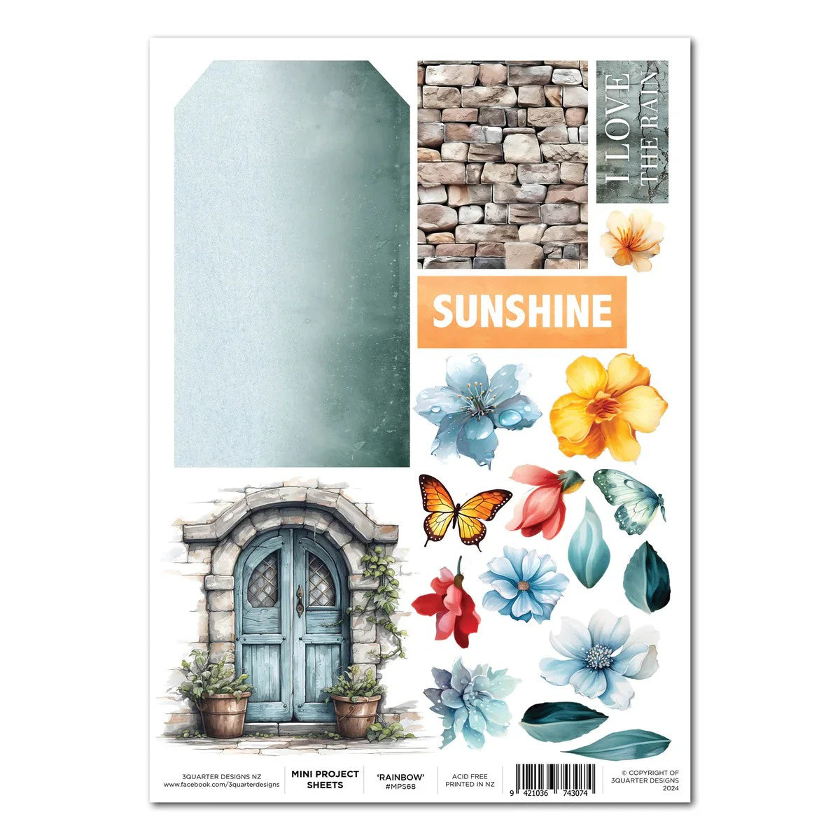 3 Quarter Designs Tomorrow's Rainbow Mini Project Sheet