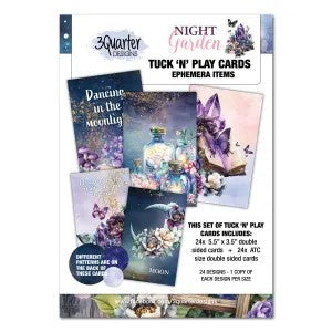 3 Quarter Designs Night Garden Tuck 'N' Play Cards