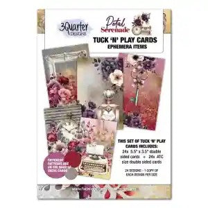 3 Quarter Designs Petal Serenade Tuck 'N' Play Cards
