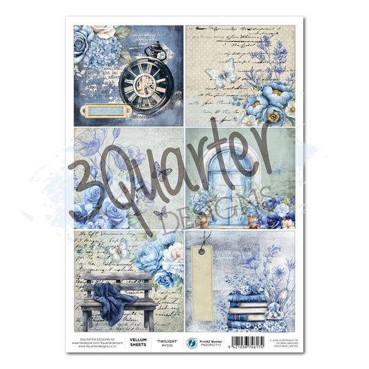 3 Quarter Designs Twilight Vellum Sheet