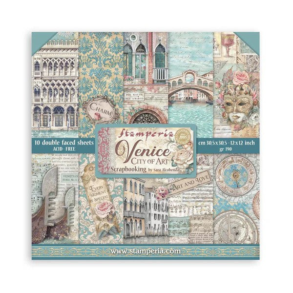 Stamperia 12"x12" Paper Collection - Venice City of Art