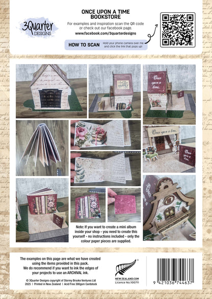 3 Quarter Designs Lane Village - One Upon a Time Bookshop (August)
