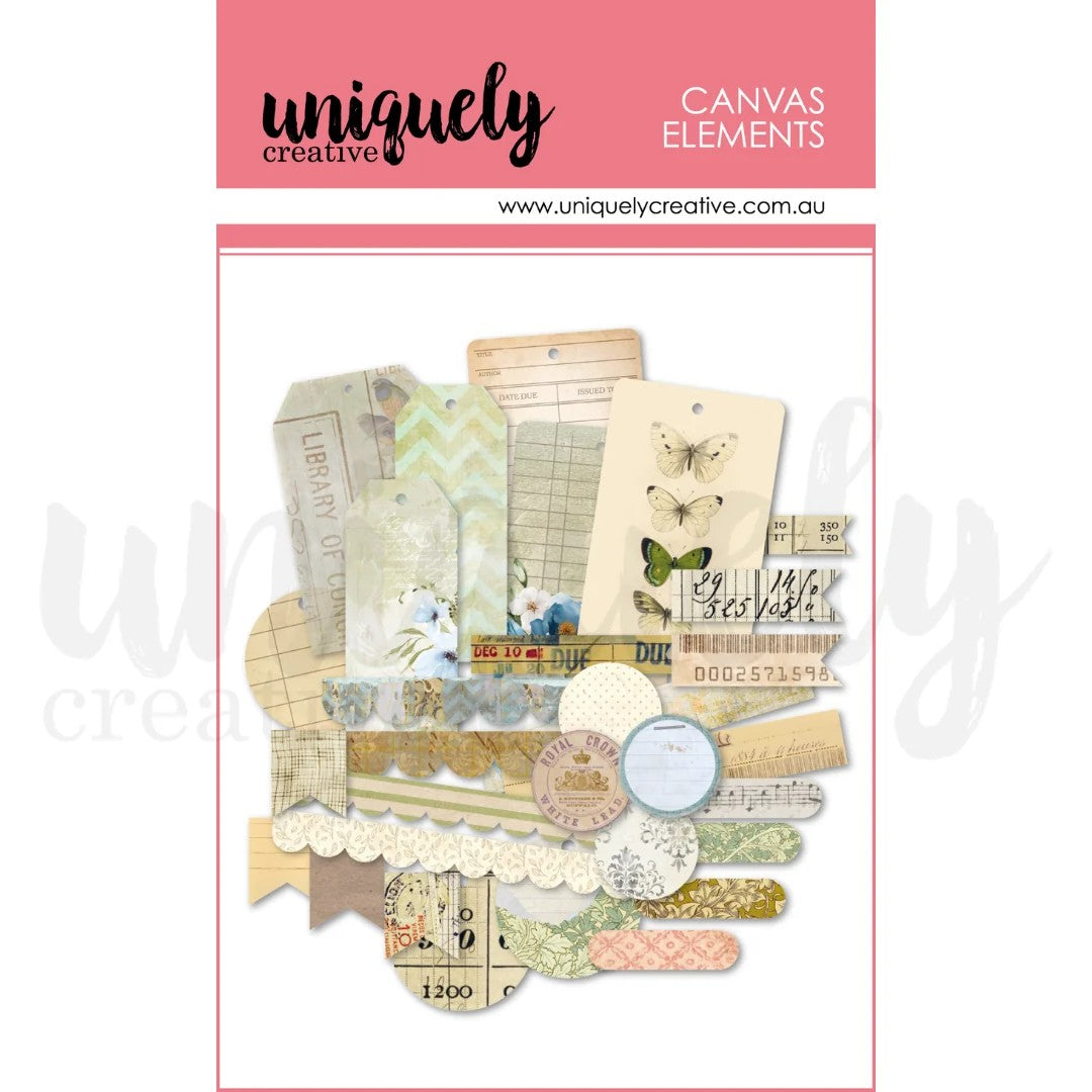 Uniquely Creative Vintage Canvas Elements Pack