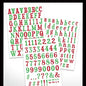 Arden Creative Studio Vintage Christmas Alphabet Stickers