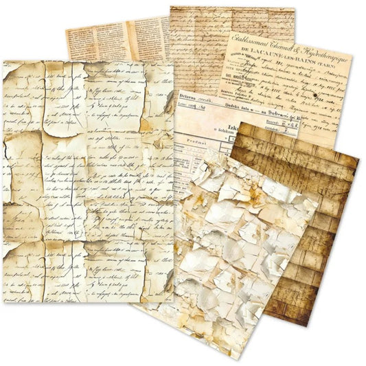 Ciao Bella Lu Mania Vintage Manuscripts A5 Tissue Paper Pack