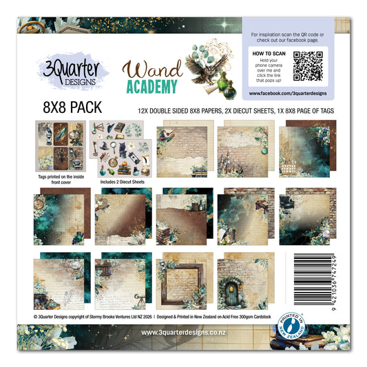 3 Quarter Designs Wand Academy 8"x8" Collection Pack