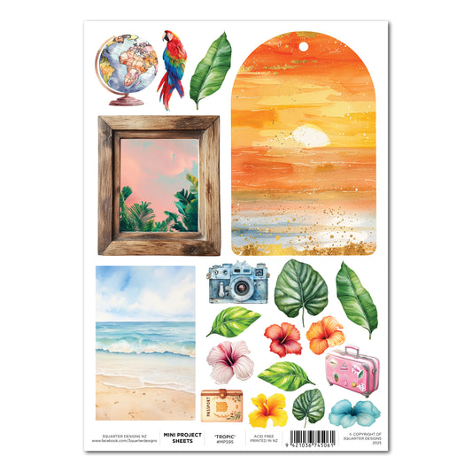 3 Quarter Designs Tropic Excursion Mini Project Sheet
