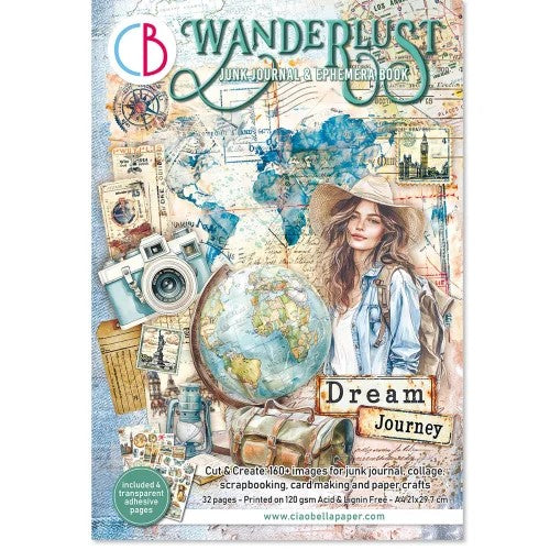Ciao Bella Wanderlust Junk Journal & Ephemera Book