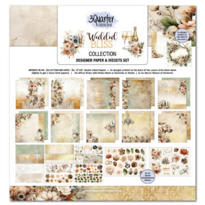 3 Quarter Designs Wedded Bliss 12"x12" Paper Collection Pack