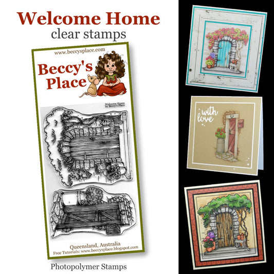 Beccy's Place Welcome Home Clear Stamp Set (2 Stamps)
