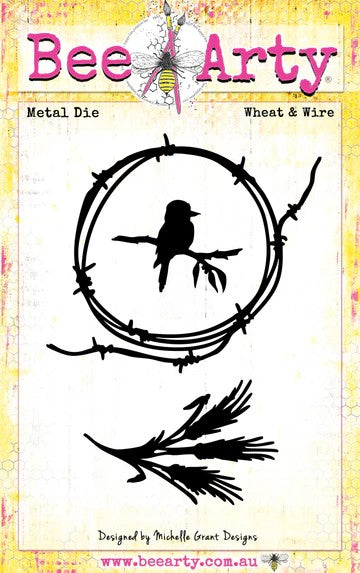 Bee Arty Wheat & Wire Metal Die