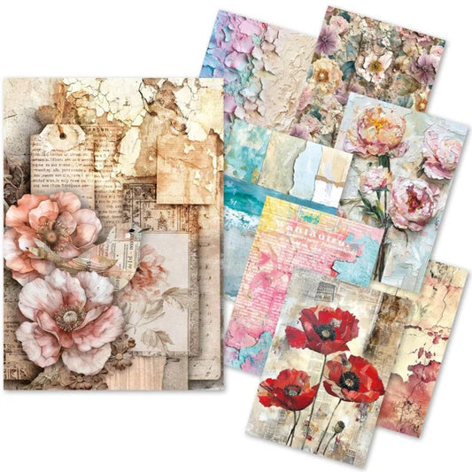 Ciao Bella Lu Mania Wild Blossoms Pack of 24 A5 Tissue Paper Pack