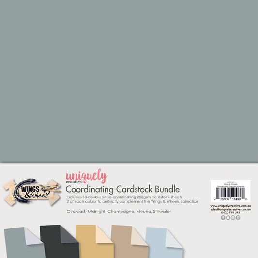 Uniquely Creative Wings & Wheels Coordinating Cardstock Bundle
