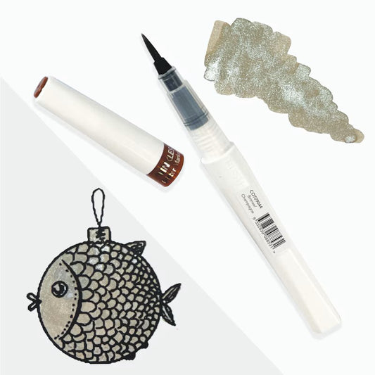 Couture Creations Winkles Glitter Markers - Bronze