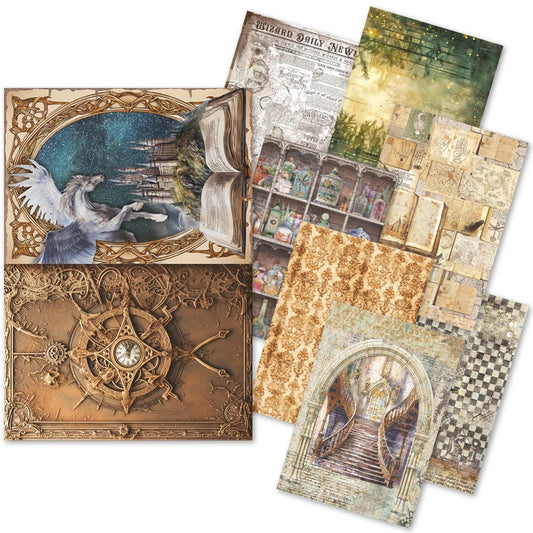 Ciao Bella Wizard Academy Rice Paper Assortment Pack of 8 (A5)
