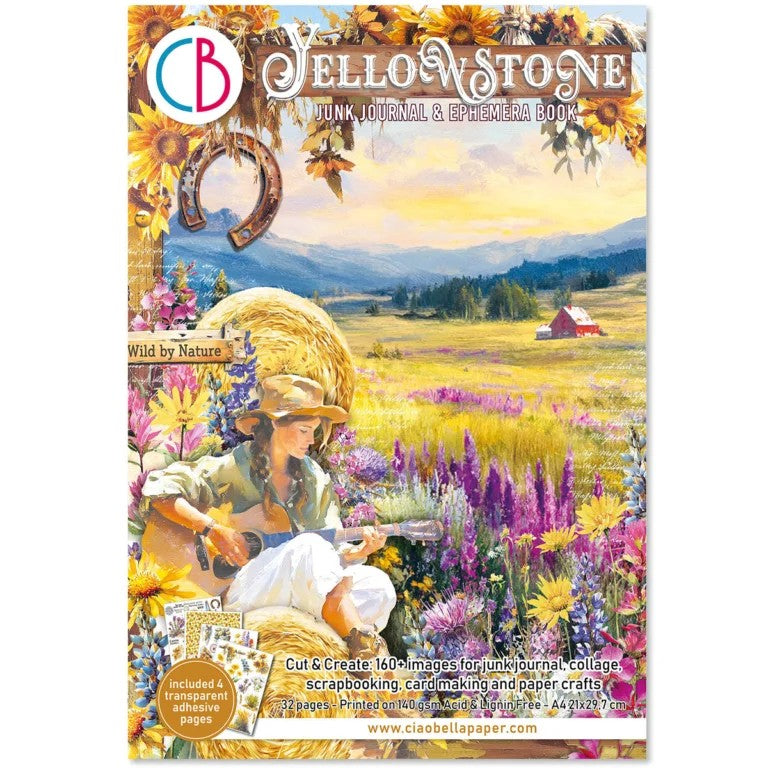 Ciao Bella Yellowstone Junk Journal & Ephemera Book