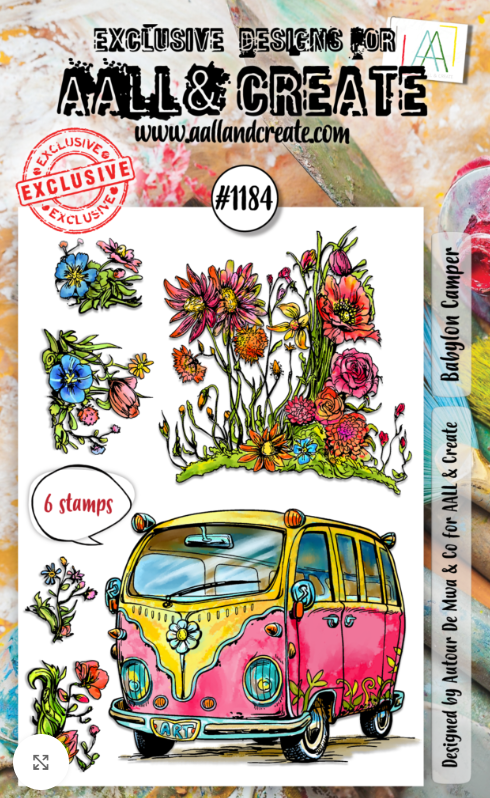 AALL & Create Babylon Camper Clear Stamp Set