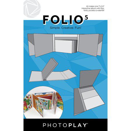 Photoplay Makers Series Folio 5 Album Kit 5.5"x7" - White