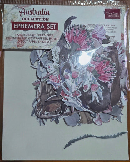 Couture Creations Australia the Lucky Country Die cut Ephemera Set