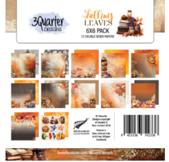 3 Quarter Designs Falling Leaves 6"x6" Paper Pack