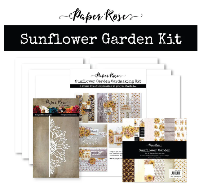 Paper Rose Sunflower Garden Cardmaking Kit
