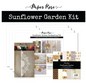 Paper Rose Sunflower Garden Cardmaking Kit