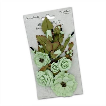 49 & Market Nature's Bounty Paper Flowers - Pistachio