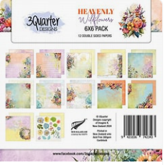 3 Quarter Designs Heavenly Wildflower 6"x6" Paper Pack