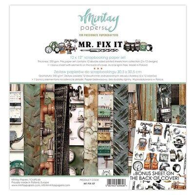 Mintay Mr Fix-It 12"x12" Paper Collection Pack