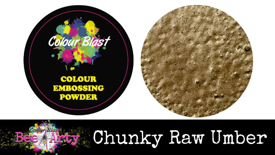 Colour Blast Colour Embossing Powder - Chunky Raw Umber