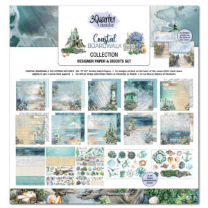 3Quarter Designs - Coastal Boardwalk 12"x12" Paper Collection