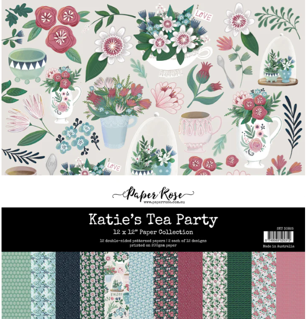 Paper Rose Katie's Tea Party 12"x12" Paper Collection