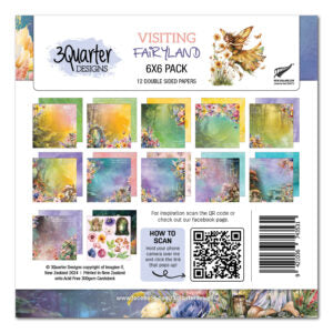 3 Quarter Designs Visiting Fairyland 6"x6" Paper Pack