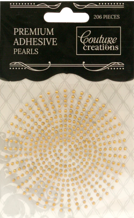 Couture Creations Self-Adhesive Pearls 2mm - Glamorous Gold