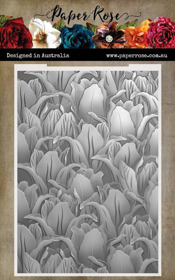 Paper Rose Tulips 3D Embossing Folder