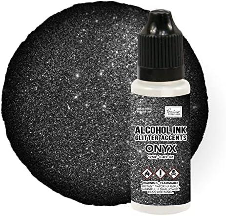 Couture Creations Glitter Accents Alcohol Ink 12ml - Onyx