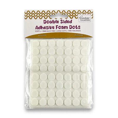 Couture Creations Double Sided Adhesive Foam Dots White