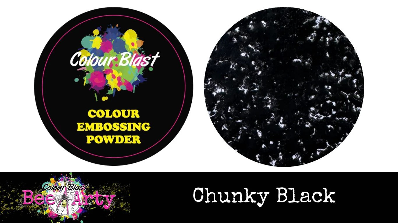 Colour Blast Colour Embossing Powder - Chunky Black