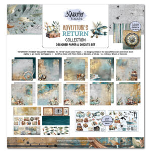 3 Quarter Designs Adventures Return 12"x12" Paper Collection