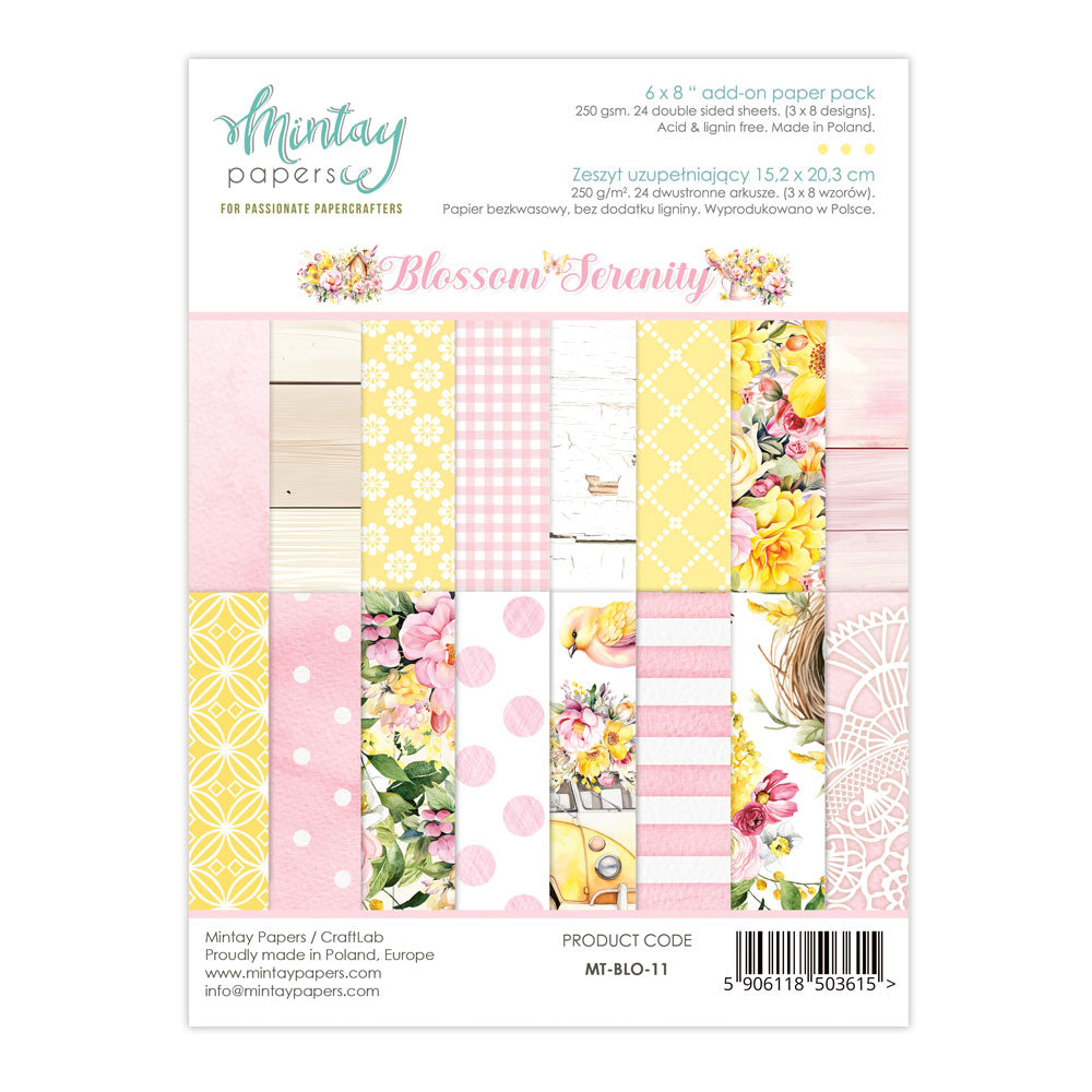Mintay Blossom Serenity 6"x8" Paper Pad
