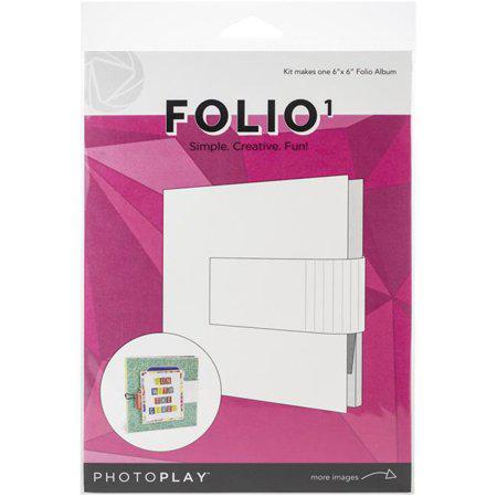 Photoplay Makers Series Folio 1 Album Kit 6"x6" - White