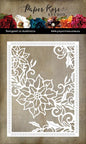 Paper Rose White Christmas Poinsettia Coverplate Metal Die