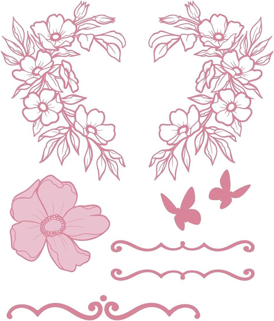Couture Creations Wreath Florals Stamp Set