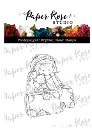 Paper Rose Teddy Travels Clear Stamp