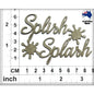 Scrapmatts Splish Splash Chipboard
