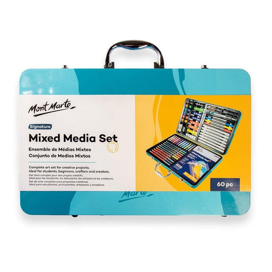 Mont Marte Sketching & Mixed Media Art Set in Tin (60pc)