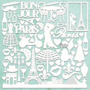 Mintay Chippies See You in Paris 12"x12" Sheet
