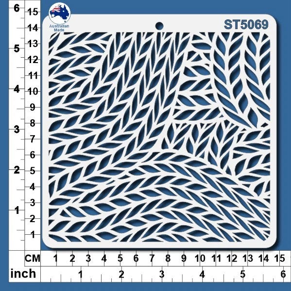 Scrapmatts Fancy Knit Pattern Stencil